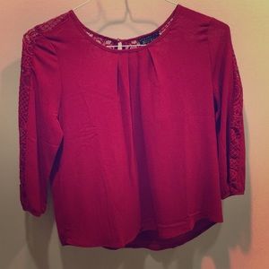 Stitch Fix NWT Crepe and Lace Blouse